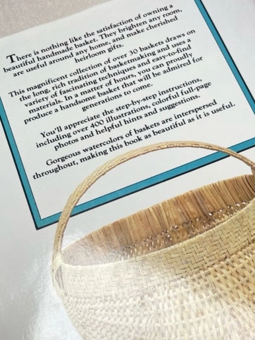The Basket Book Lyn Siler Hardcover Basket Weaving Guide 30 Projects DIY Crafts